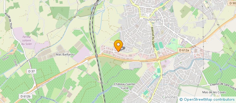 localisation de l'entreprise SCI SAMOHA  TOULOUGES