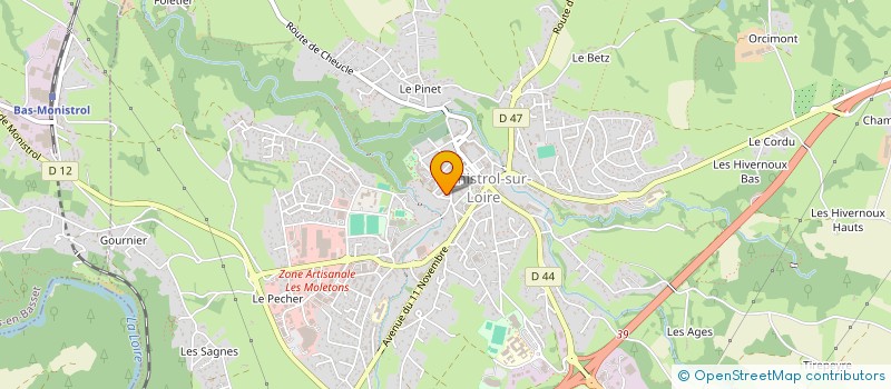 localisation de l'entreprise SCI SAMONT  MONISTROL-SUR-LOIRE