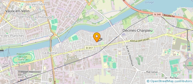 localisation de l'entreprise SCI SAMOU  DECINES-CHARPIEU