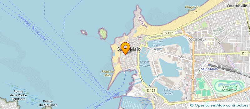 localisation de l'entreprise SCI SAMOURAI  SAINT-MALO