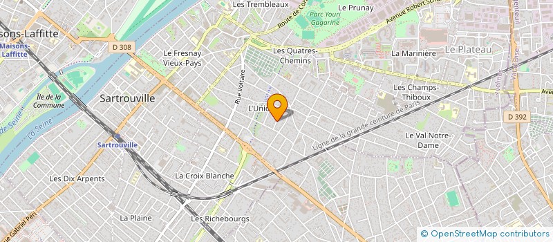 localisation de l'entreprise SCI SAMPAIO  SARTROUVILLE