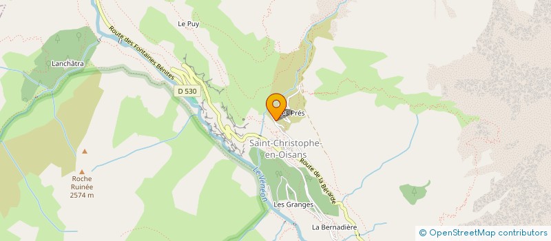 localisation de l'entreprise SCI SAMPP à SAINT-CHRISTOPHE-EN-OISANS