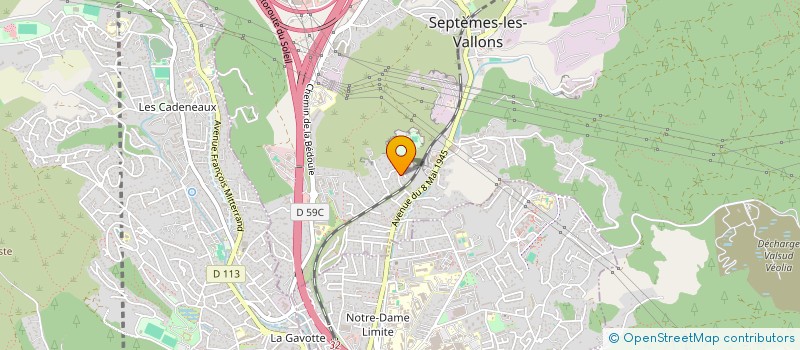 localisation de l'entreprise SCI SAMRAY à SEPTEMES-LES-VALLONS