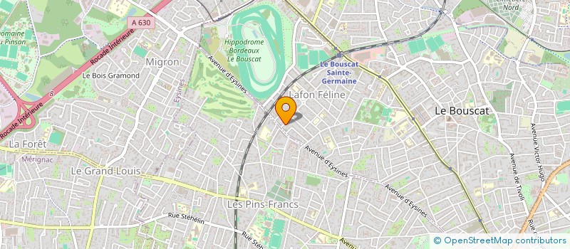 localisation de l'entreprise SCI SAMSARA  LE BOUSCAT