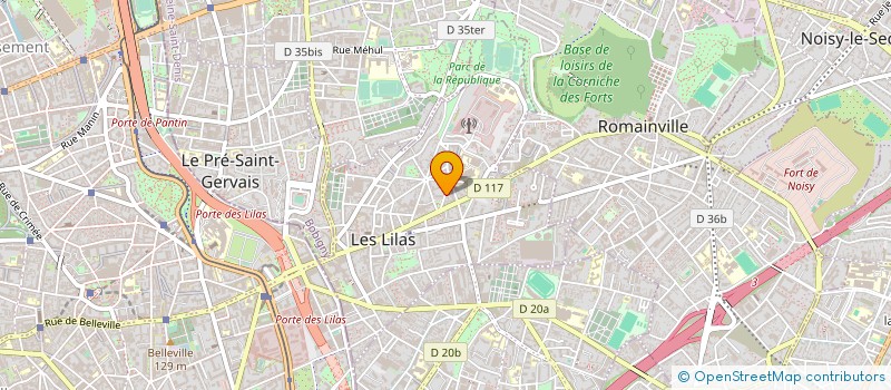 localisation de l'entreprise SCI SAMSARA à LES LILAS