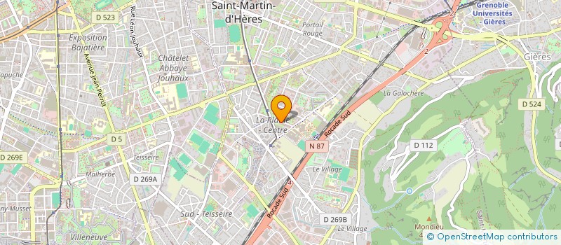 localisation de l'entreprise SCI SAMSO  SAINT-MARTIN-D'HERES