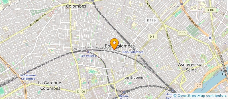 localisation de l'entreprise SCI SAMSON à BOIS-COLOMBES