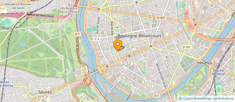 localisation de l'entreprise SCI SAMSON-SILLY à BOULOGNE BILLANCOURT