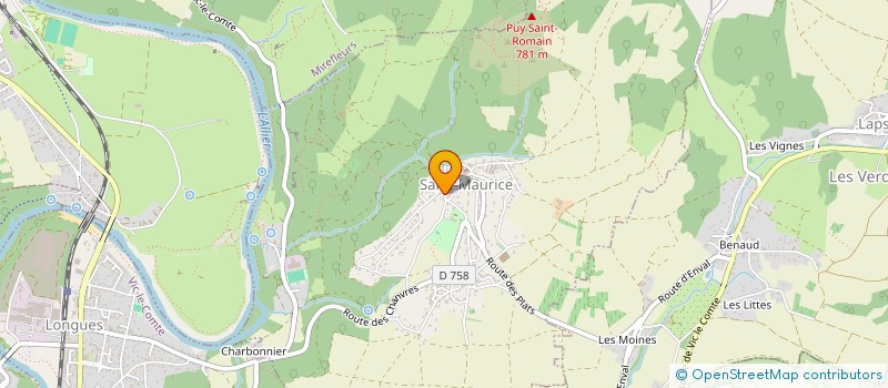 localisation de l'entreprise SCI SAMUEL  SAINT-MAURICE