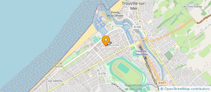 localisation de l'entreprise SCI SAMUEL - CHARLOTTE à DEAUVILLE