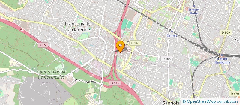 localisation de l'entreprise SCI SAMUI  SANNOIS