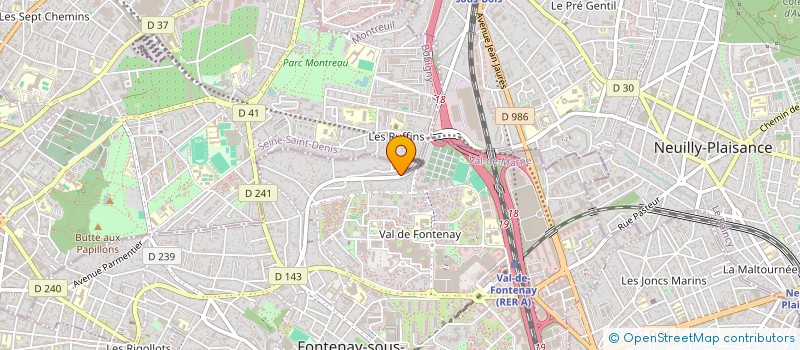 localisation de l'entreprise SCI SAMY à FONTENAY-SOUS-BOIS
