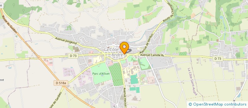 localisation de l'entreprise SCI SAMY  LA COTE-SAINT-ANDRE