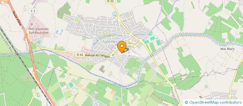 localisation de l'entreprise SCI SAMY  SALEILLES