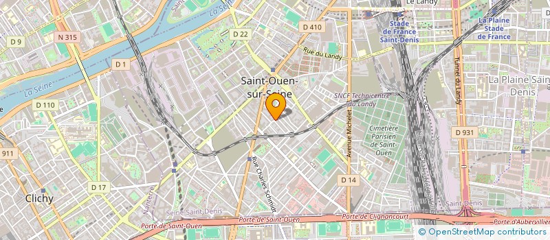 localisation de l'entreprise SCI SAMY à SAINT-OUEN-SUR-SEINE
