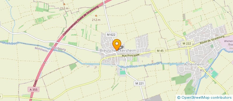 localisation de l'entreprise SCI SAMY  BREUSCHWICKERSHEIM