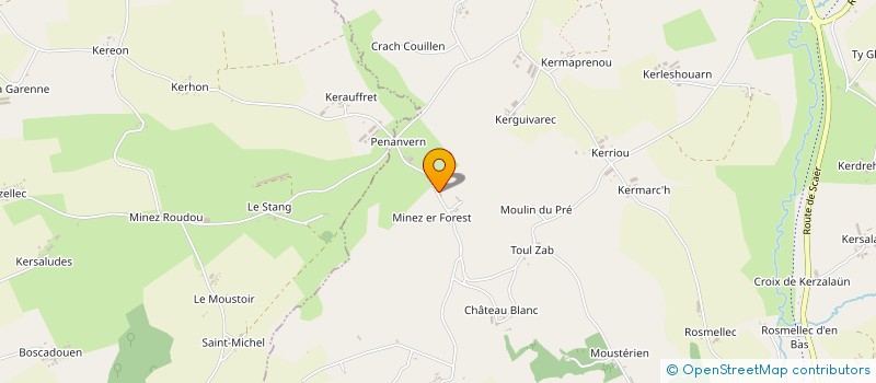 localisation de l'entreprise SCI SAMY LEE  ROUDOUALLEC