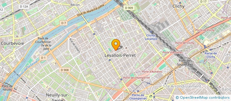 localisation de l'entreprise SCI SAMYON à LEVALLOIS-PERRET