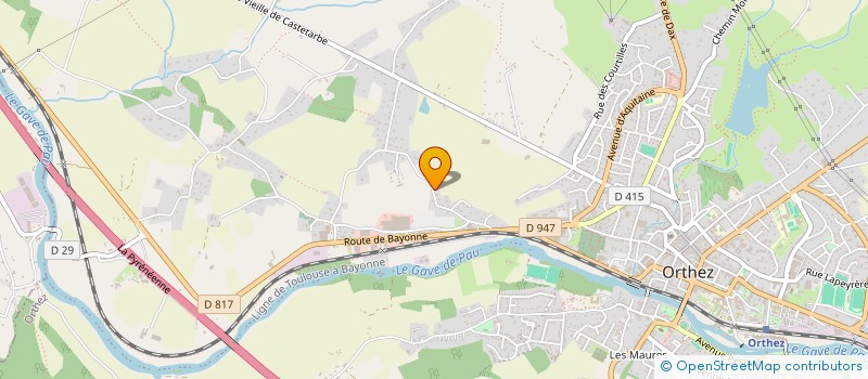 localisation de l'entreprise SCI SAN AUGUSTIN  ORTHEZ