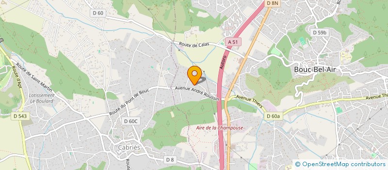 localisation de l'entreprise SCI SAN BAQUIS à BOUC-BEL-AIR