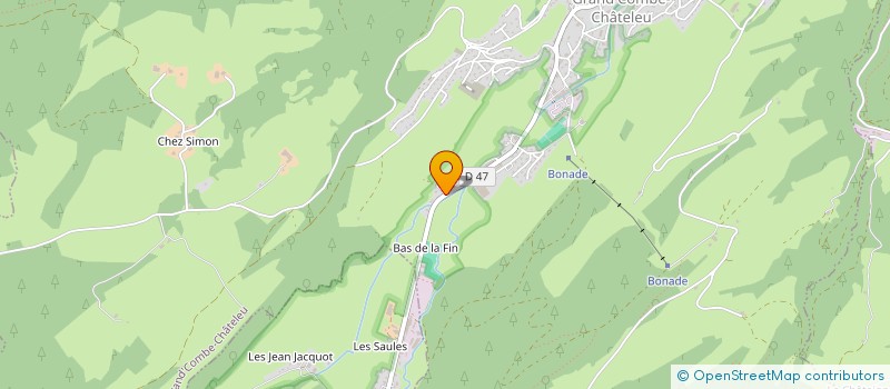 localisation de l'entreprise SCI SAN CARLOS  GRAND COMBE CHATELEU