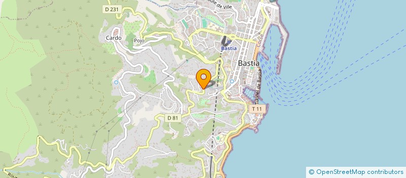 localisation de l'entreprise SCI SAN CIPRIANU à BASTIA