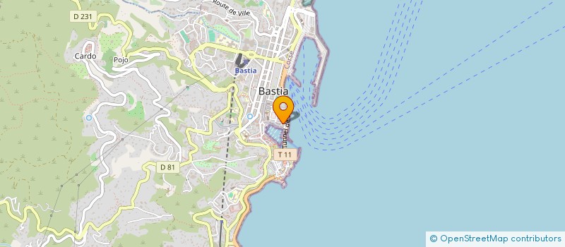 localisation de l'entreprise SCI SAN GABINO à BASTIA