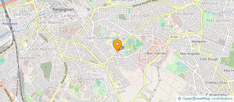 localisation de l'entreprise SCI SAN GALDRICH  PERPIGNAN