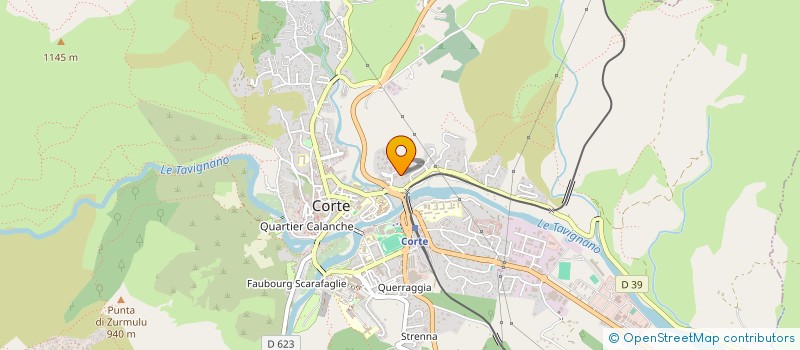 localisation de l'entreprise SCI SAN GHJUSEPPU à CORTE