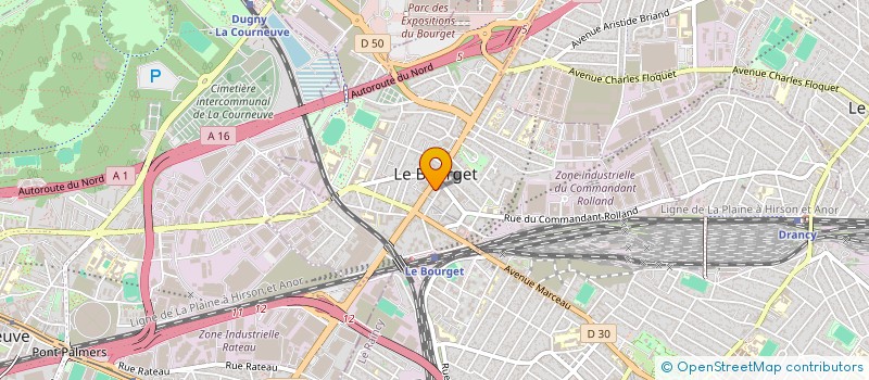 localisation de l'entreprise SCI SAN GIOVANNI à LE BOURGET