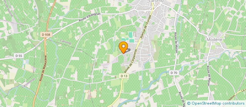 localisation de l'entreprise SCI SAN JORDI  CAROMB