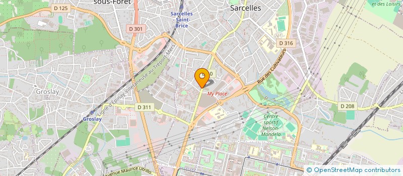 localisation de l'entreprise SCI SAN MAIKEL  SARCELLES