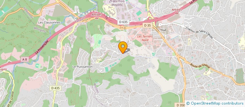 localisation de l'entreprise SCI SAN MARC à ANTIBES