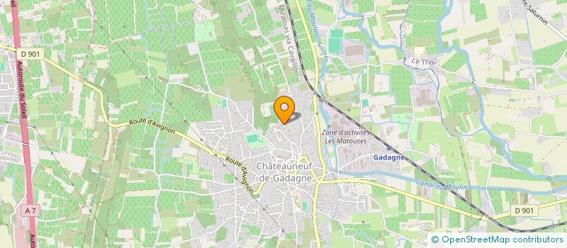 localisation de l'entreprise SCI SAN MARCO  CHATEAUNEUF-DE-GADAGNE