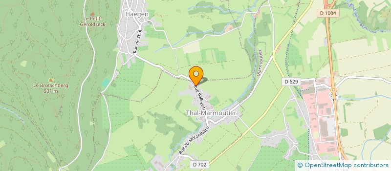 localisation de l'entreprise SCI SAN MARINA  THAL-MARMOUTIER