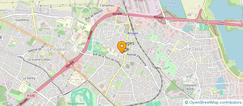 localisation de l'entreprise SCI SAN MARTIN à BRUGES