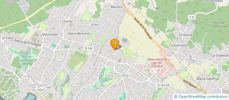 localisation de l'entreprise SCI SAN-REMO  VAUX-SUR-MER