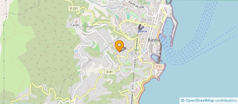 localisation de l'entreprise SCI SAN STEFANU à BASTIA