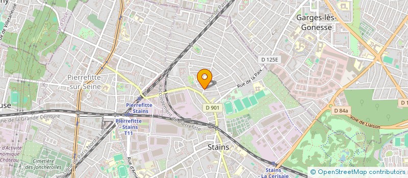 localisation de l'entreprise SCI SANA  STAINS