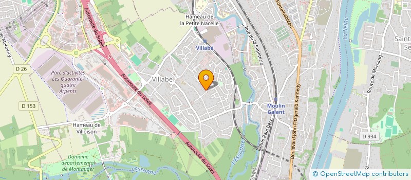 localisation de l'entreprise SCI SANA  VILLABE