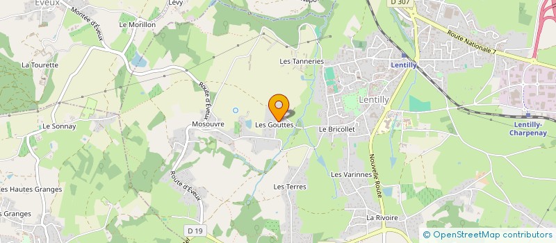 localisation de l'entreprise SCI SANA  LENTILLY