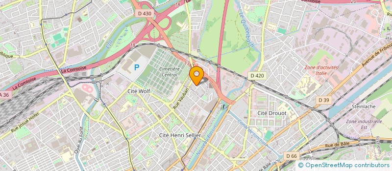 localisation de l'entreprise SCI SANA  ILLZACH