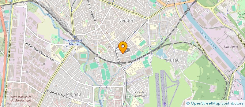 localisation de l'entreprise SCI SANA-SUD  STRASBOURG