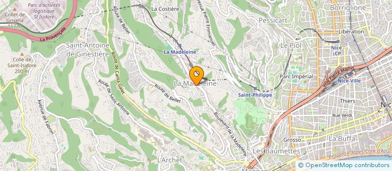 localisation de l'entreprise SCI SANAA à NICE