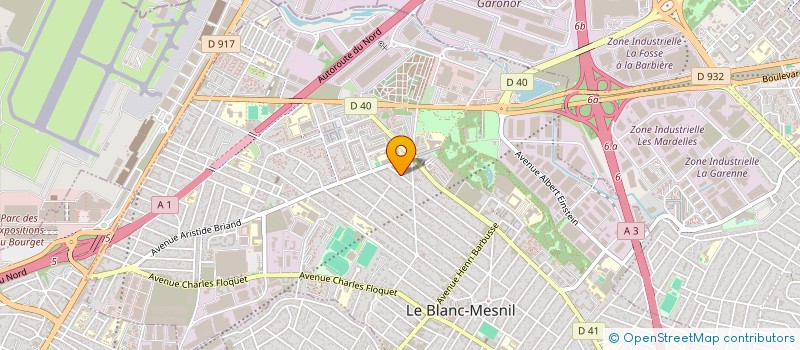 localisation de l'entreprise SCI SANAH à LE BLANC-MESNIL