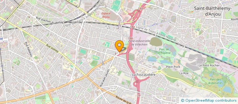 localisation de l'entreprise SCI SANAOUI à ANGERS