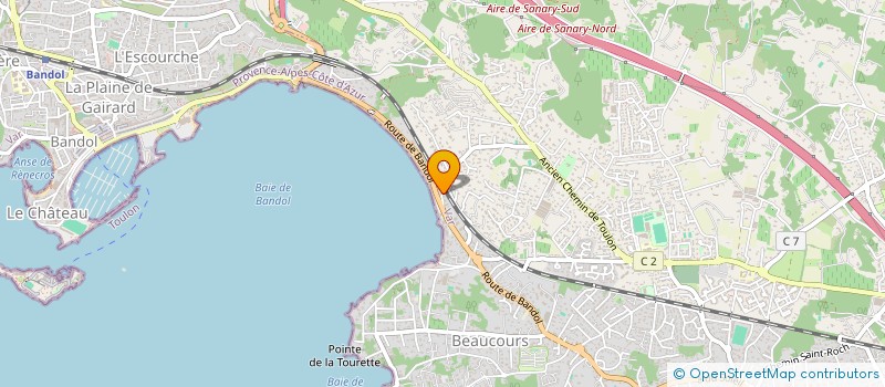 localisation de l'entreprise SCI SANARY LA BAIE à SANARY-SUR-MER