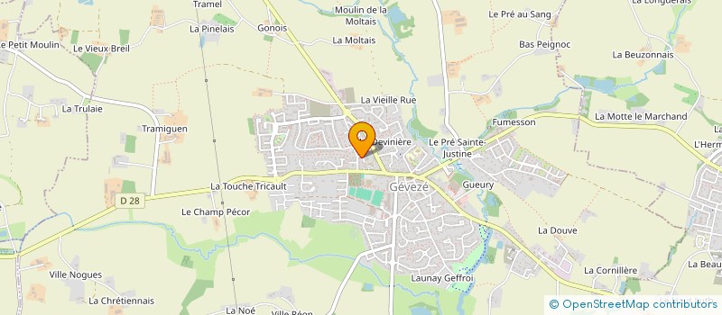 localisation de l'entreprise SCI SANBOGUS  GEVEZE