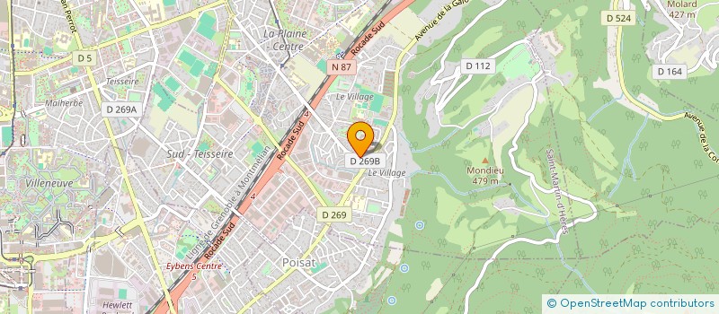 localisation de l'entreprise SCI SANCA  SAINT-MARTIN-D'HERES