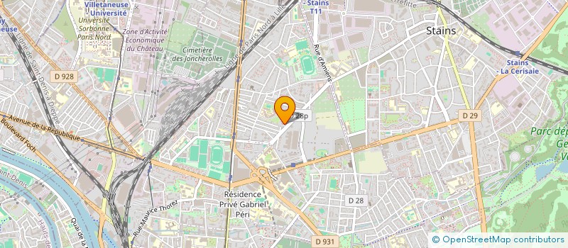 localisation de l'entreprise SCI SANCARO à PIERREFITTE-SUR-SEINE